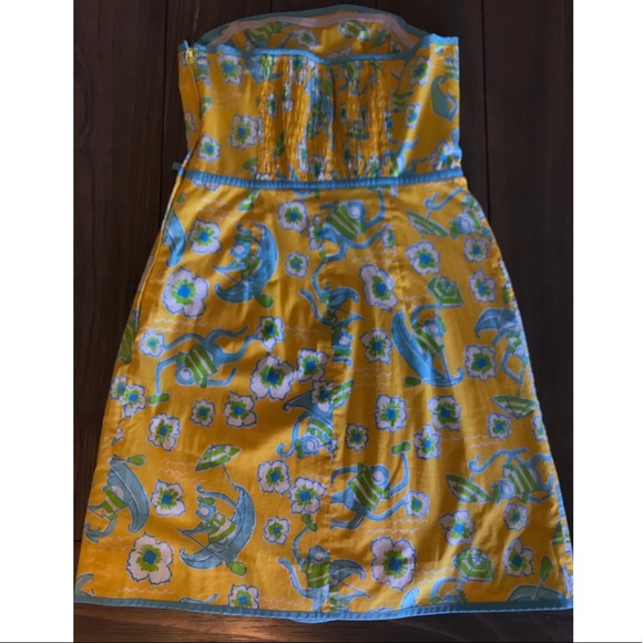 🌸Lilly Pulitzer Les Monkeys Strapless Faux Wrap🌸 - Picture 2 of 7